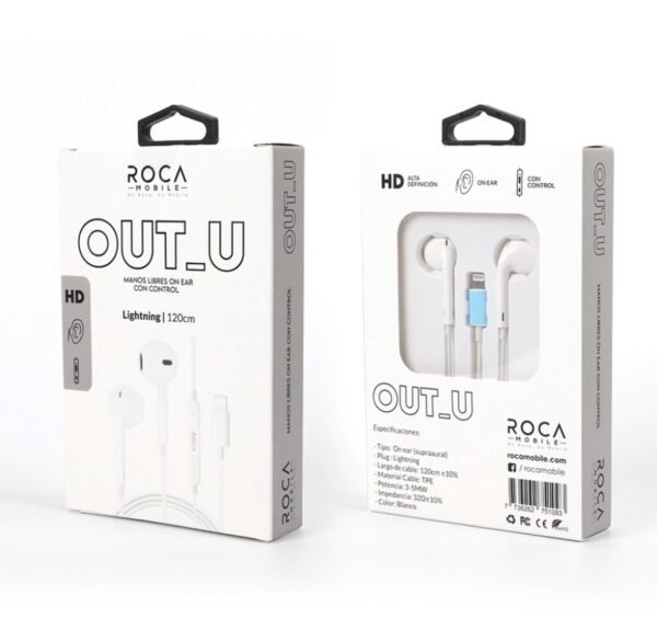 Manos Libres Estéreo ROCA Out_U Lightning