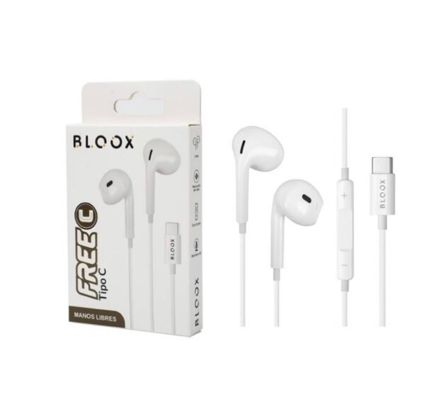Manos Libres Stereo BLOOX FreeC Tipo C Blanco