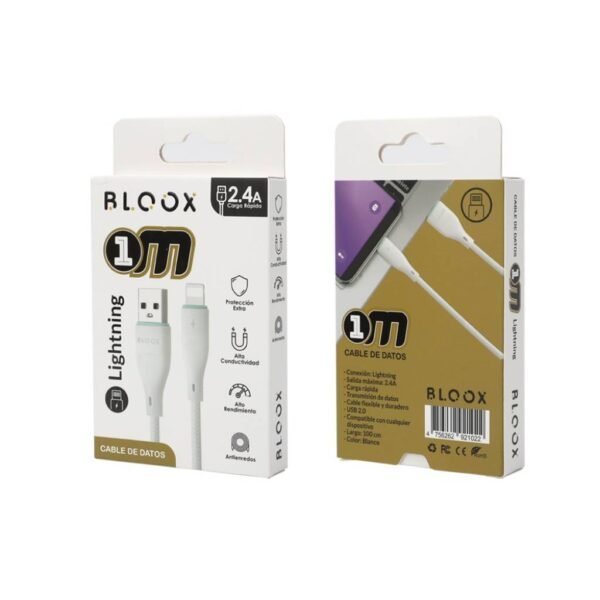 Cable de Datos BLOOX USB A a Lightning