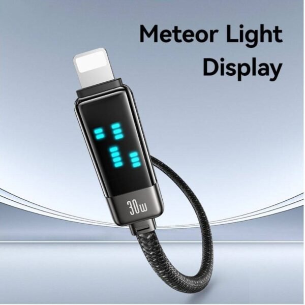 Cable de Datos Meteor Series SJ743 USB C a Lightinig 30W 1.2M Titanium