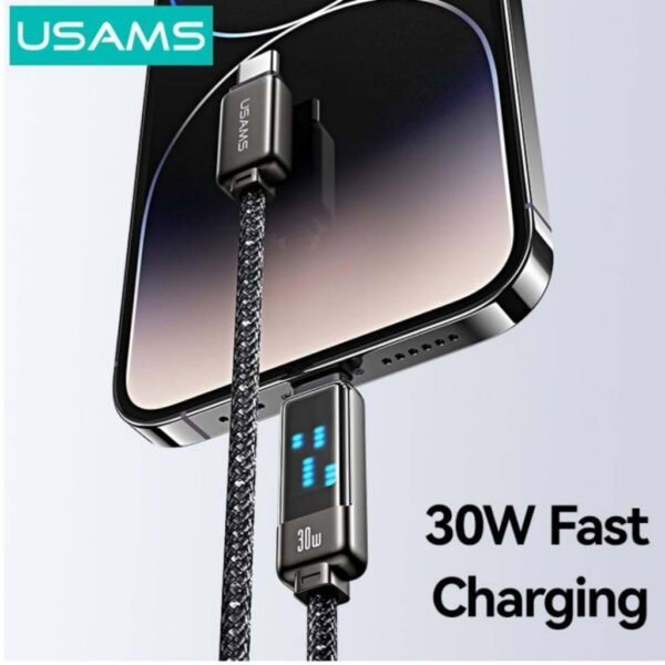 Cable de Datos Meteor Series SJ743 USB C a Lightinig 30W 1.2M Titanium