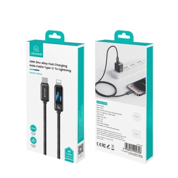 Cable de Datos Meteor Series SJ743 USB C a Lightinig 30W 1.2M Titanium