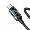 Cable de Datos USB C 6A 1.2M Negro U78 Con LCD Carga Rápida