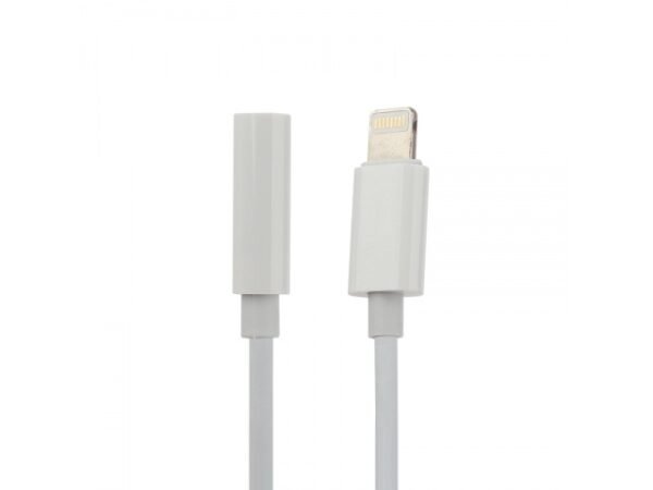 Adaptador ROCA Lightning a 3.5 mm Blanco Audio