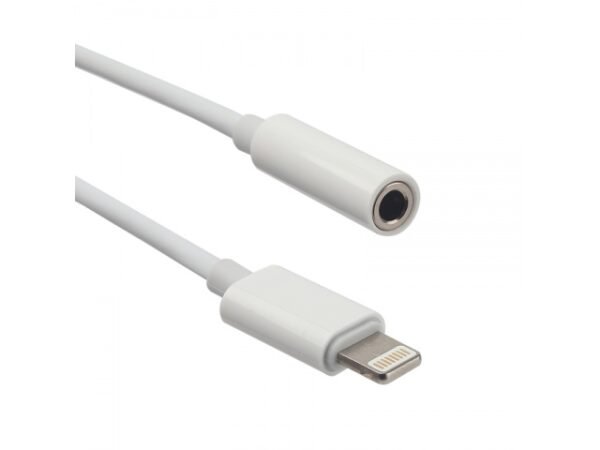 Adaptador ROCA Lightning a 3.5 mm Blanco Audio