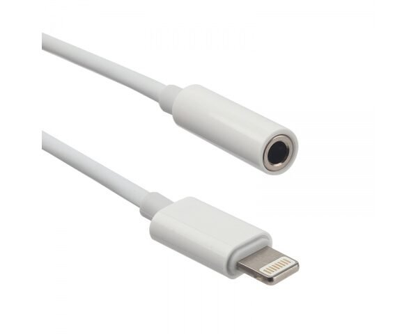 Adaptador ROCA Lightning a 3.5 mm Blanco Audio
