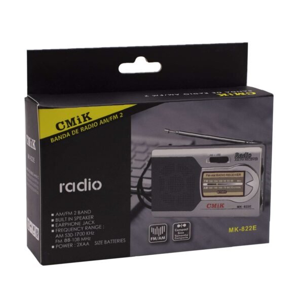 RADIO PORTATIL CMIK AM/FM A PILA MK-822