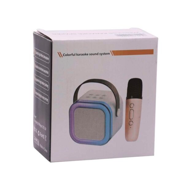 PARLANTE PORTATIL CON MICROFONO INALAMBRICO ROSADO