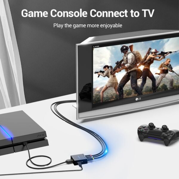 Convertidor HDMI a RCA 3xNTSC/PAL+Mini USB / Negro AEEB0