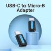 Adaptador USB-C a USB-B 2.0 B Macho/Hembra / PVC