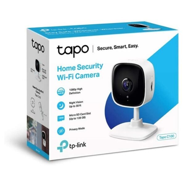 Cámara IP TAPO C100 HD Wireless V.Nocturna TP-LINK