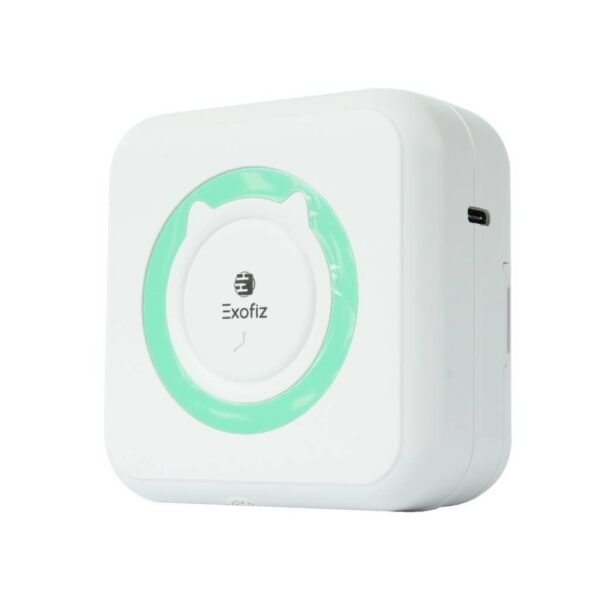 Mini Impresora Portátil MP-01 Blanco/Verde Exofiz