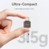 ector de tarjetas Micro SD USB-C 2.0 Gris
